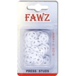 White Press Studs