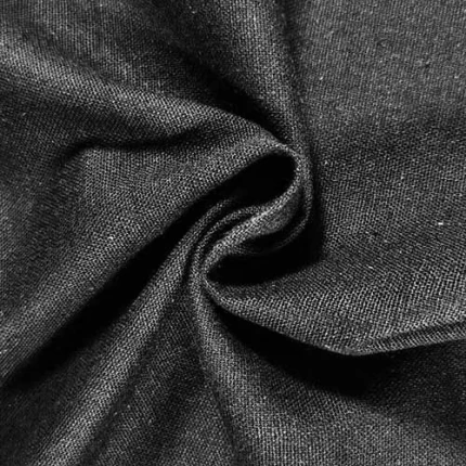 Black Linen Rayon