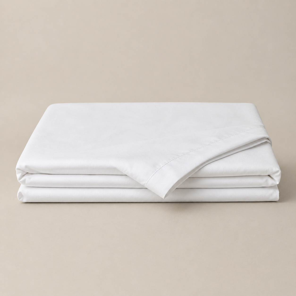 WHITE_4_e2bbf3d1-8a50-46dd-ba5b-14ae725e5d1d.png Cotton Percale 200 Thread Count Flat Sheet - Image 1