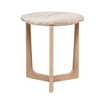 Ardent Oak Side Table in Pebble Beach | Hertex