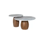 Cocomo Marble Coffee Table Set in Sunkissed | Hertex