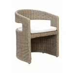 Curacao Outdoor Dining Chair in Creamed Honey | Hertex