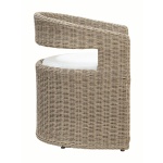 Curacao Outdoor Dining Chair in Creamed Honey | Hertex - Image 5
