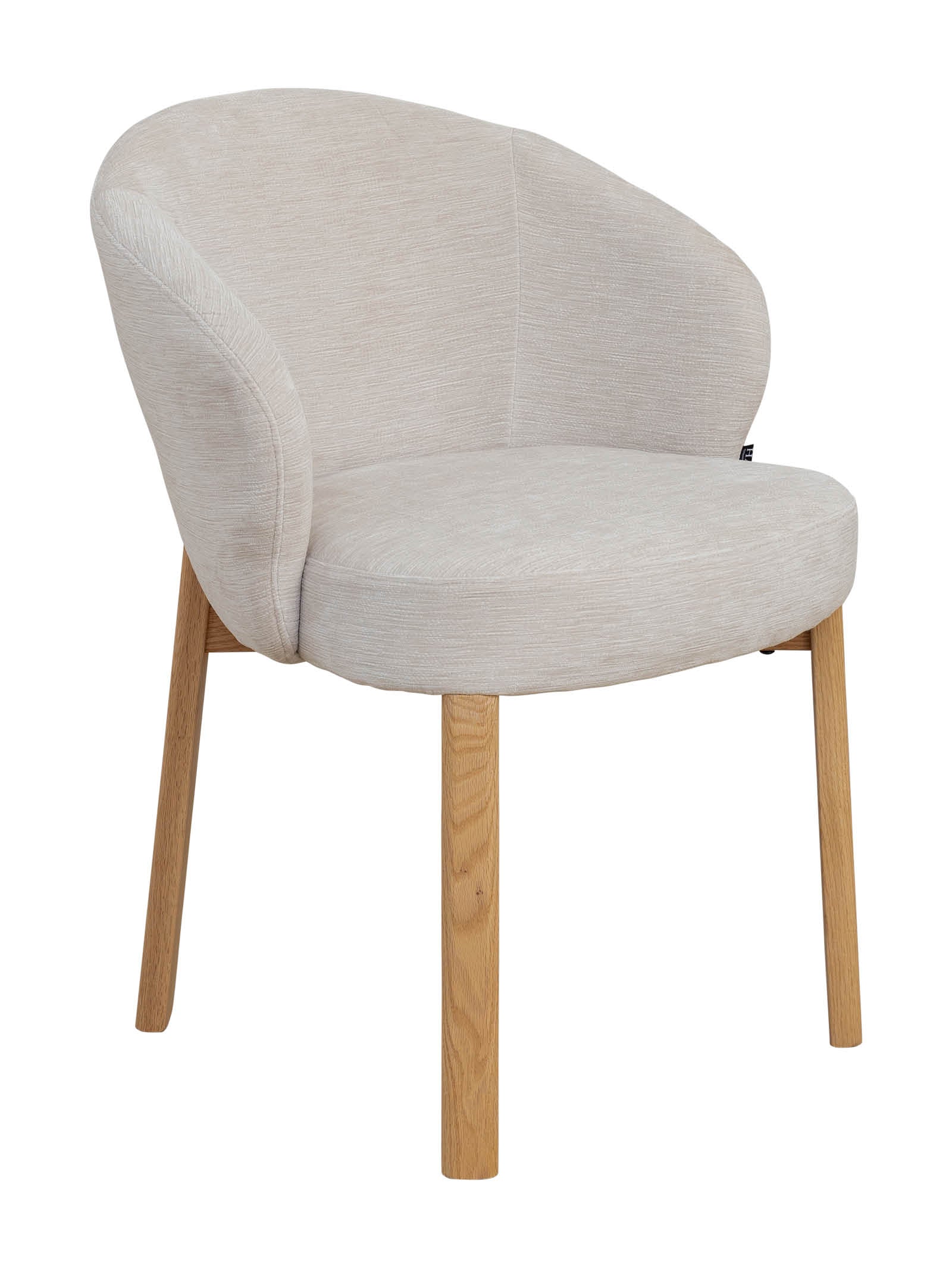DahliaChairCrema2130X1600PX1.jpg Dahlia Oak Dining Chair | Hertex - Image 1