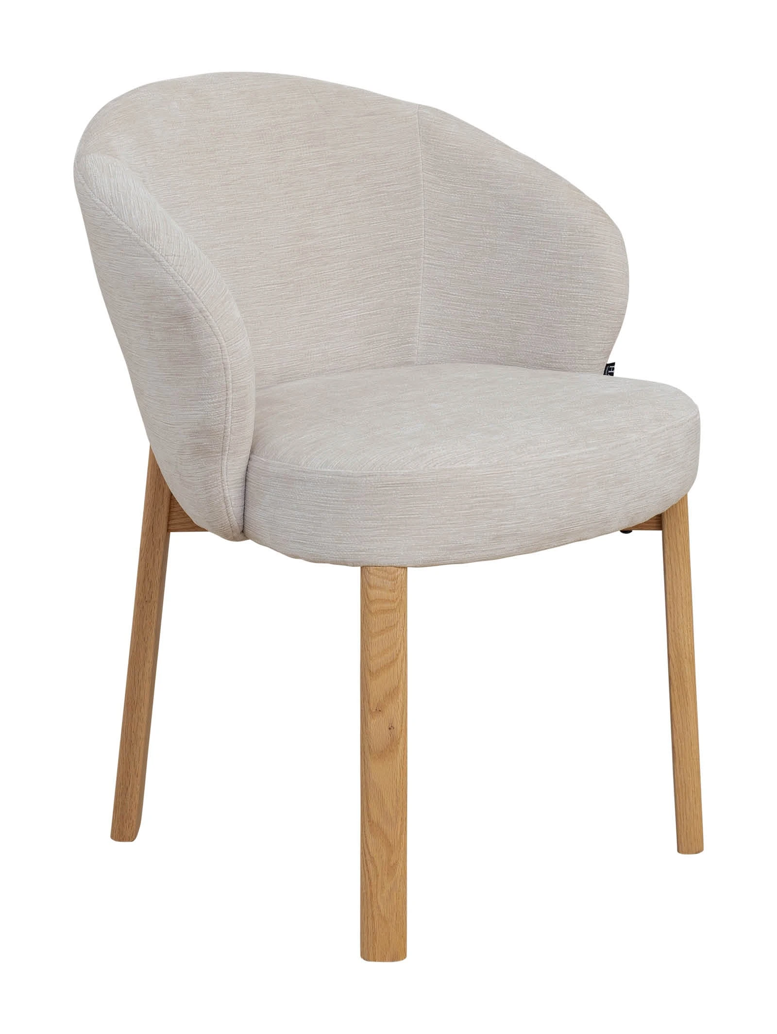 DahliaChairCrema2130X1600PX1.jpg Dahlia Oak Dining Chair | Hertex - Image 1