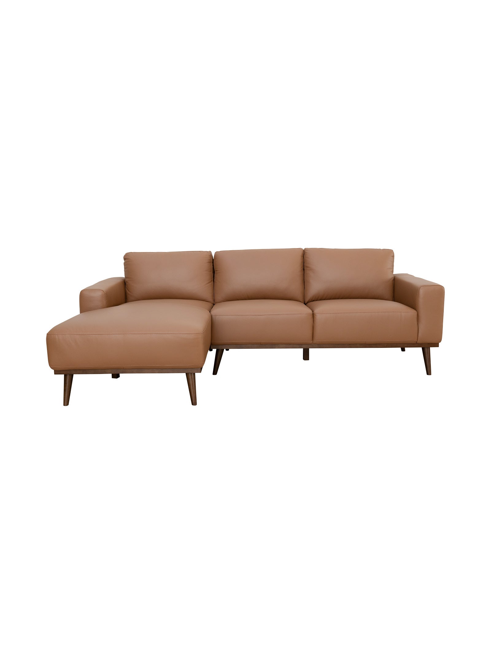 EnzoChaiseSofaLeftinTan2130X1600PX2.jpg Enzo Chaise Sofa | Hertex - Image 1