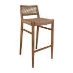 Goa Teak Bar Chair in Bark | Hertex