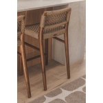 Goa Teak Counter Chair in Bark | Hertex - Image 2