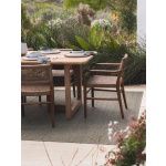 Goa Teak Dining Arm Chair in Bark | Hertex - Image 2