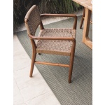 Goa Teak Dining Arm Chair in Bark | Hertex - Image 5