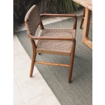 Goa Teak Dining Arm Chair in Bark | Hertex - Image 5