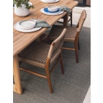 Goa Teak Dining Chair in Bark | Hertex - Image 2