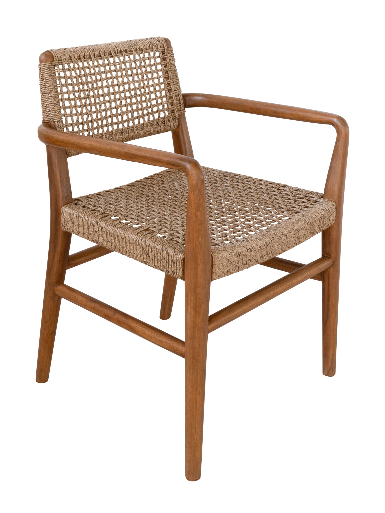GoaDiningChair2130X1600PX2.jpg Goa Teak Dining Arm Chair in Bark | Hertex - Image 1