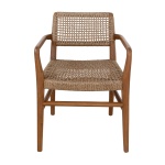 Goa Teak Dining Arm Chair in Bark | Hertex - Image 3