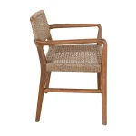Goa Teak Dining Arm Chair in Bark | Hertex - Image 4