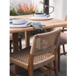 Goa Teak Dining Chair in Bark | Hertex - Image 6