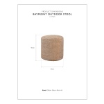 Bayfront Outdoor Stool | Hertex - Image 3