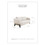 Juliette Sofa 2-Seater | Hertex - Image 3