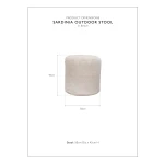 Sardinia Outdoor Stool | Hertex - Image 3