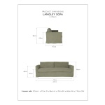Langley Sofa 3-Seater | Hertex - Image 3