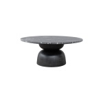 Lisbon Marble Coffee Table in Carbon | Hertex