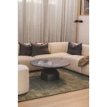 Lisbon Marble Coffee Table in Carbon | Hertex - Image 4