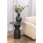 Lisbon Marble Side Table in Carbon | Hertex - Image 2