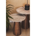 Meadow Marble Side Table Set in Husk | Hertex - Image 4
