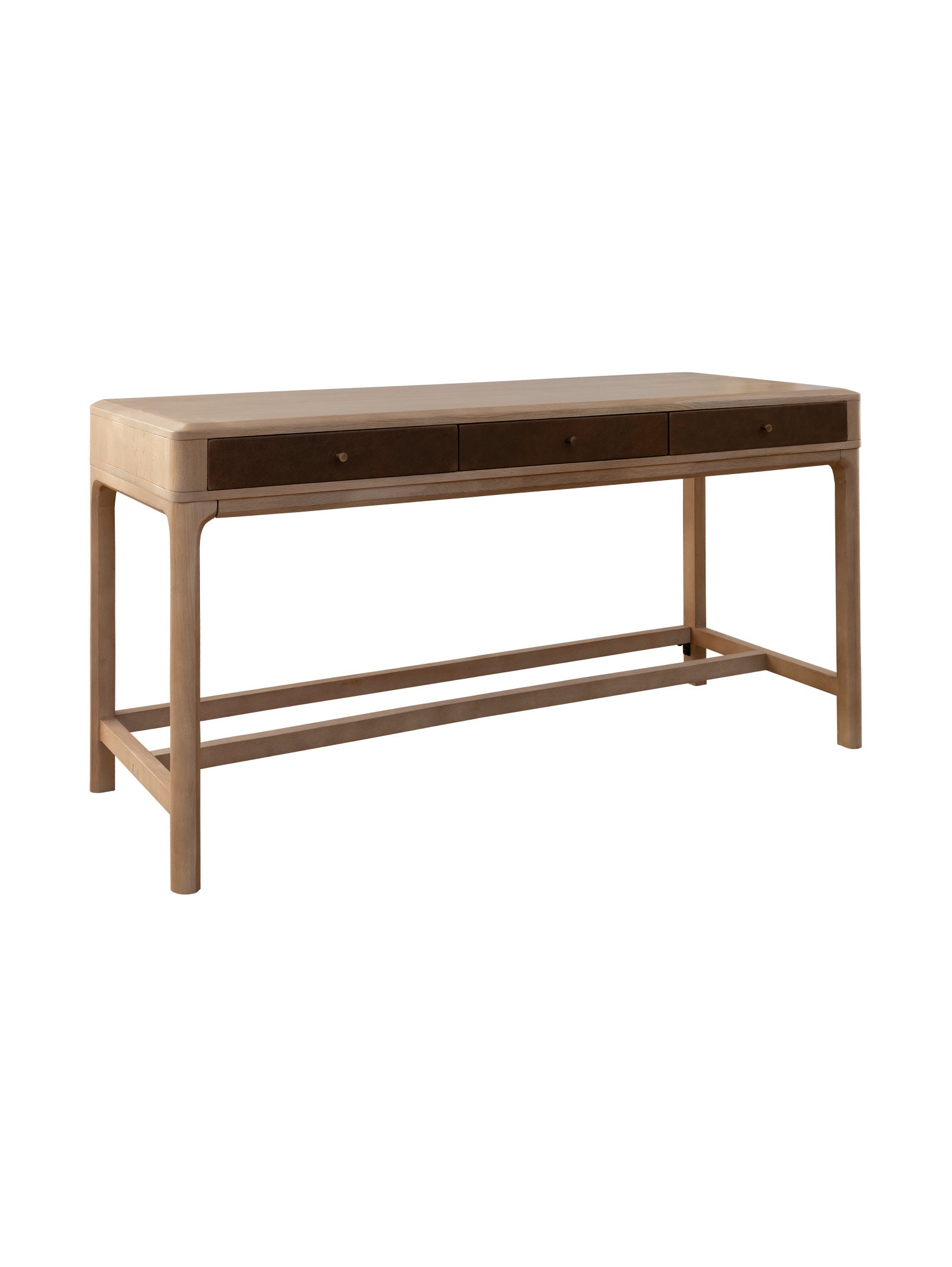 MemphisOakConsoleMocha2130X1600PX1.jpg Memphis Oak Console in Mocha | Hertex - Image 1