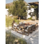 Menorca Eucalyptus Dining Table Set in Natura | Hertex - Image 2