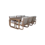 Menorca Eucalyptus Dining Table Set in Natura | Hertex