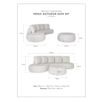 Mona Outdoor Sofa Set | Hertex - Image 3