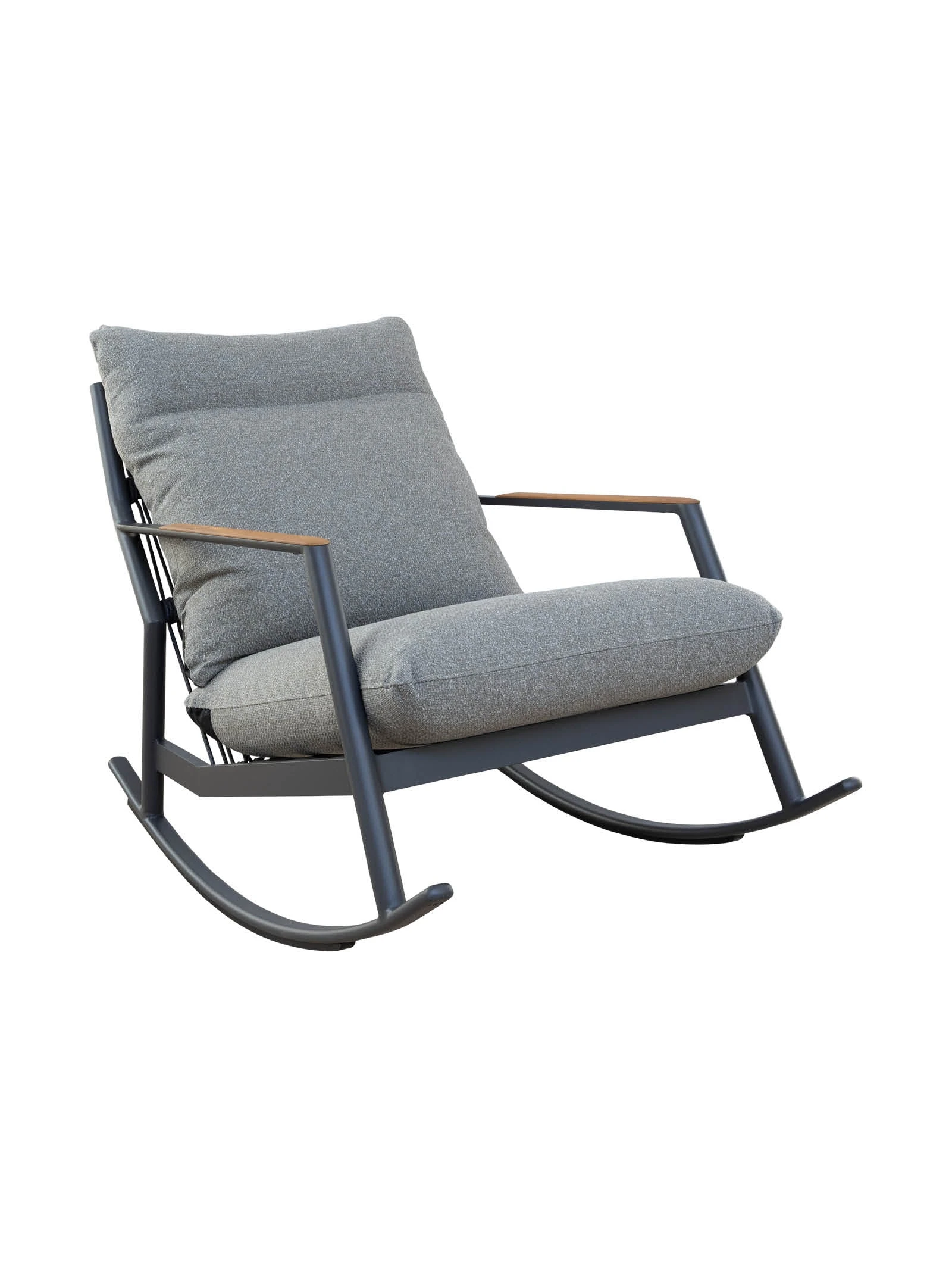 NirvanaRockingChairBoulder2130X1600PX2.jpg Nirvana Outdoor Rocking Chair | Hertex - Image 1