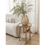 Nubo Oak Side Table in Cumin | Hertex - Image 2