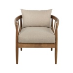 Oakwin Oak Armchair in Martini Irish Cream | Hertex - Image 2