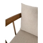 Oakwin Oak Armchair in Martini Irish Cream | Hertex - Image 5