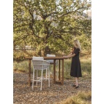 Osaka 6-Seater Teak Bar Table in Natura | Hertex - Image 2