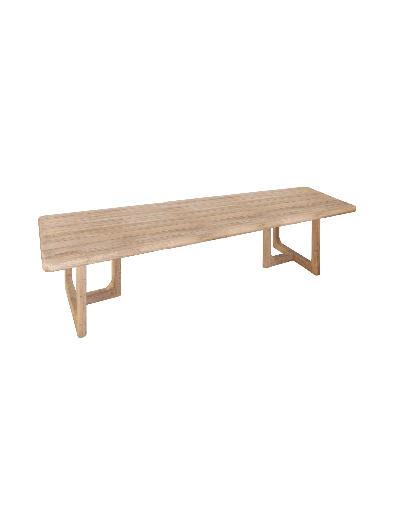 OsakaTeakDiningTable12Seater2130X1600PX3.jpg Osaka 12-Seater Teak Dining Table in Natura | Hertex - Image 1