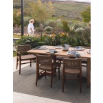 Osaka 6-Seater Teak Dining Table in Natura | Hertex - Image 2