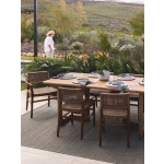 Osaka 6-Seater Teak Dining Table in Natura | Hertex - Image 2