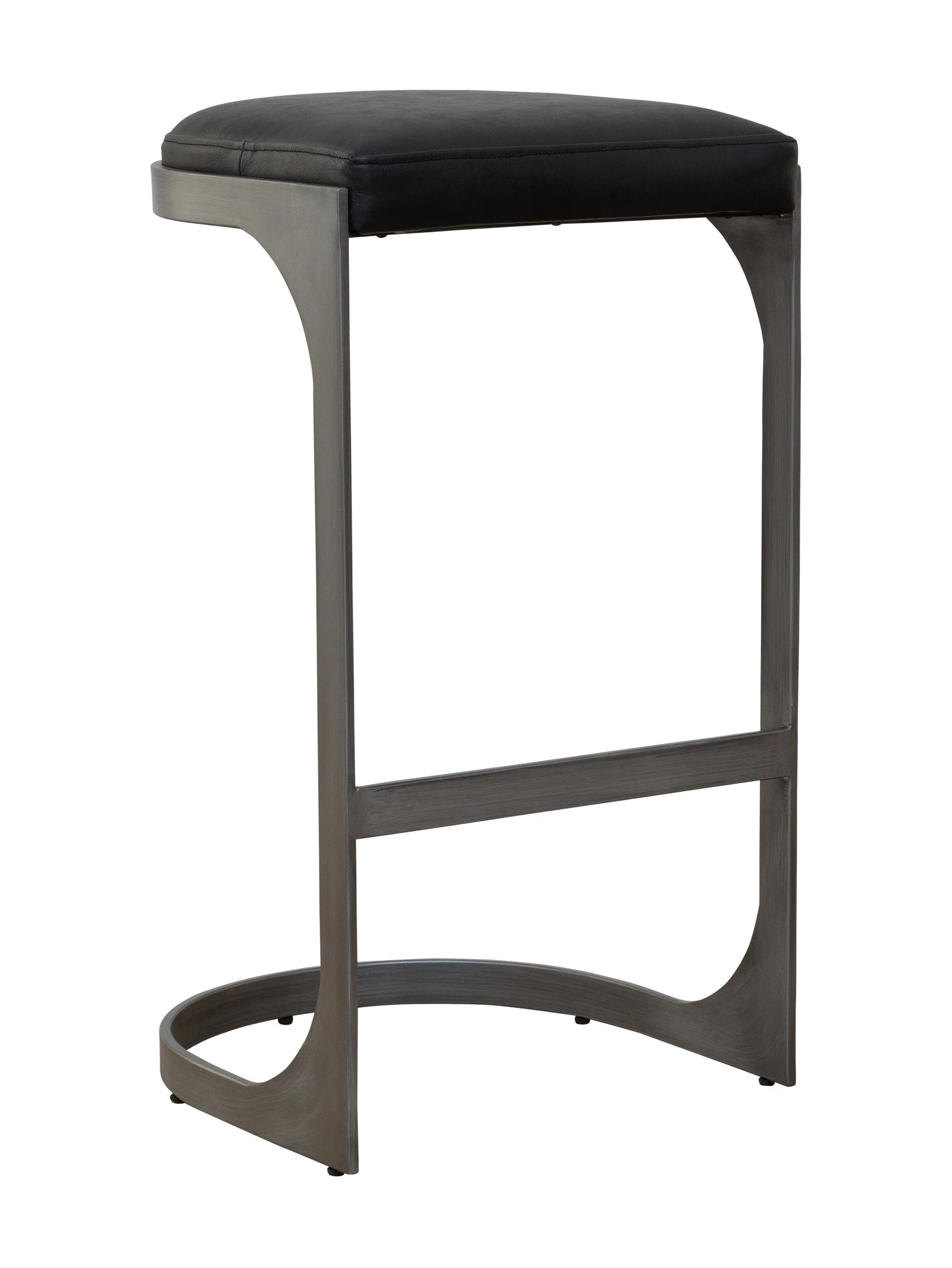 RangerLeatherBarChairObsidian2130X1600PX1.jpg Ranger Leather Bar Chair | Hertex - Image 1