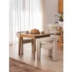 Rove Oak Dining Table in Antique | Hertex - Image 2