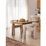 Rove Oak Dining Table in Antique | Hertex - Image 2
