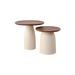 Swizzle Side Table Set in Natura | Hertex