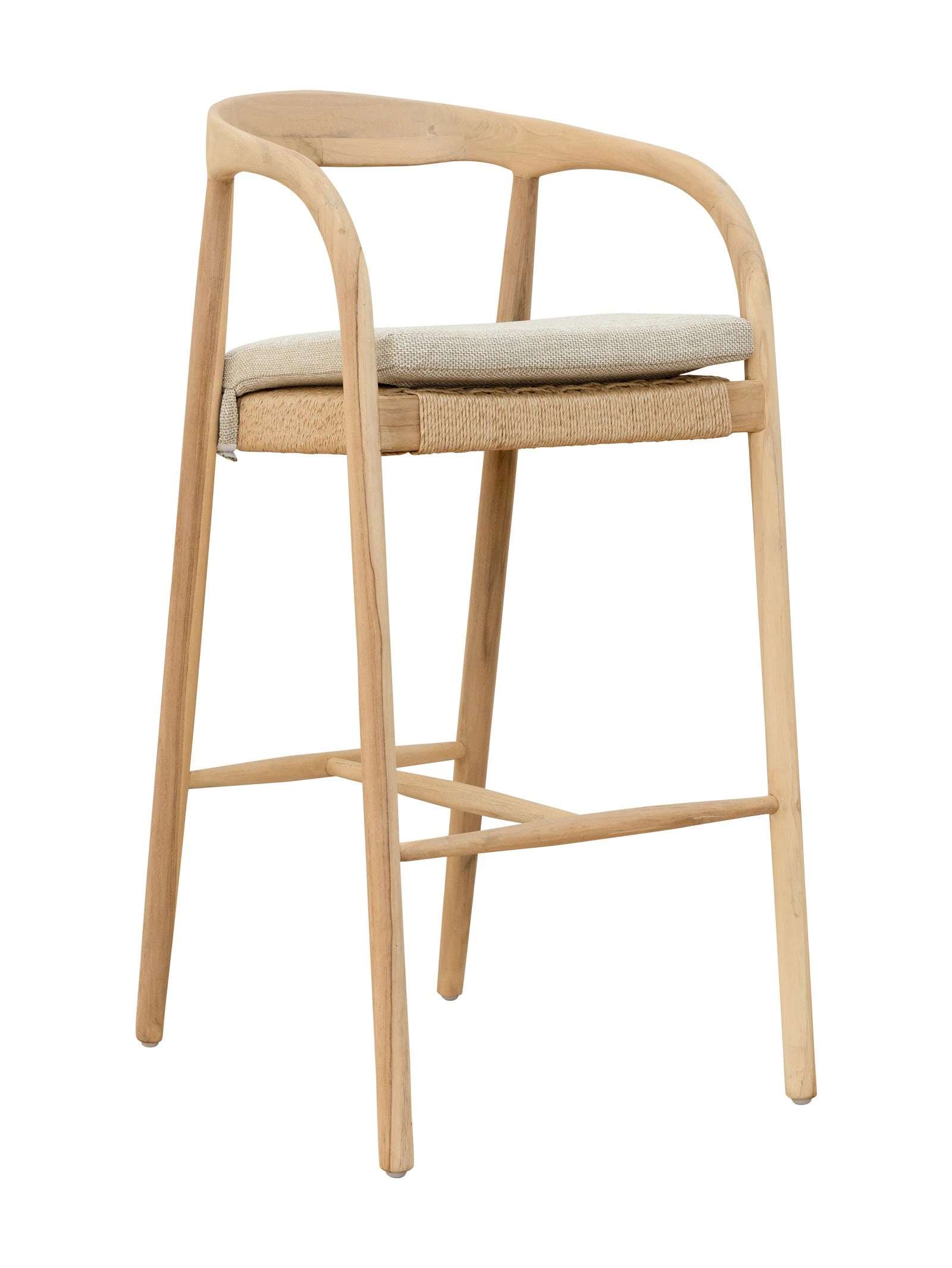 TulumBarChair_2130X1600PX2.jpg Tulum Teak Bar Chair in Natura | Hertex - Image 1