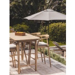 Tulum Teak Bar Table 4-Seater in Natura | Hertex - Image 3