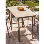 Tulum Teak Bar Table 4-Seater in Natura | Hertex - Image 4
