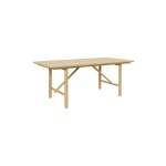 Tulum Teak Dining Table in Natura | Hertex